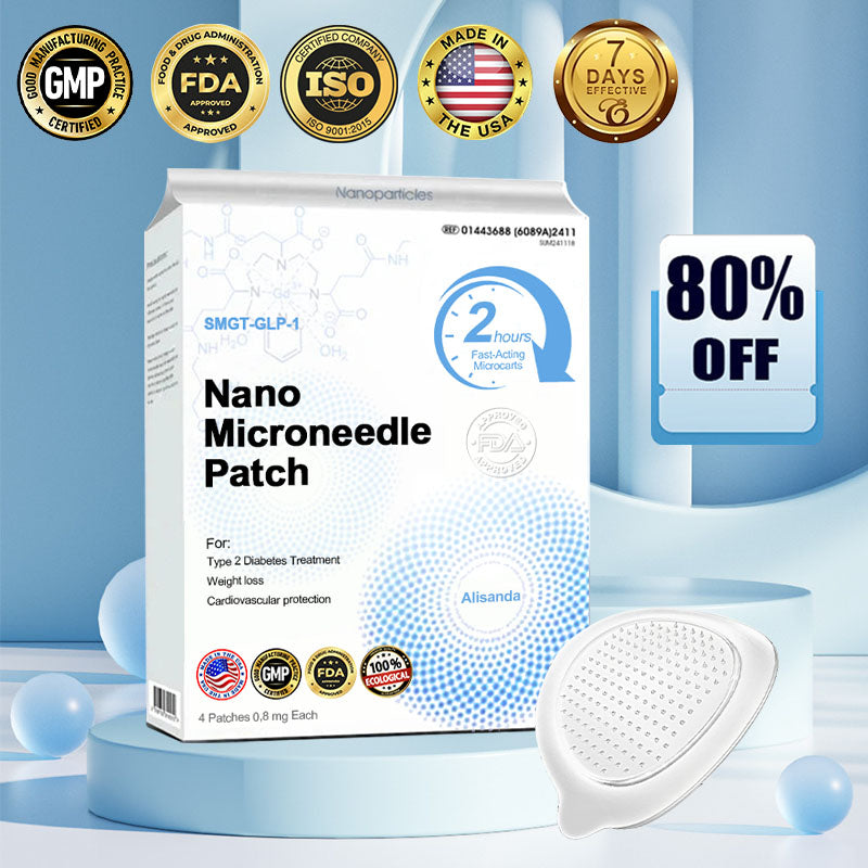 【2025 Medical Grade Newly Upgraded🥇】Alisanda  NIDDK-Tirzepatide Nano Microneedle Patch （Zero Pain, 24/7 Release | Lose 20lbs FAST | 90% Sugar Drop | ）